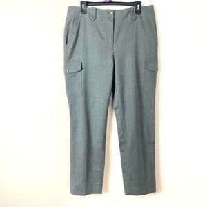 Talbots Signature Style Wool Cargo Pants | Size 10 | Gray